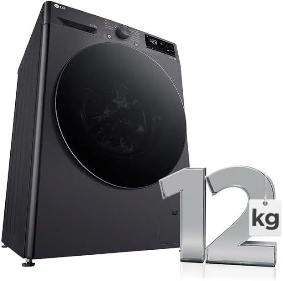 Lava e Seca Smart com Inteligência Artificial AIDD 12Kg LG VC5 CV3012MC5 Titanium (220, Volts)