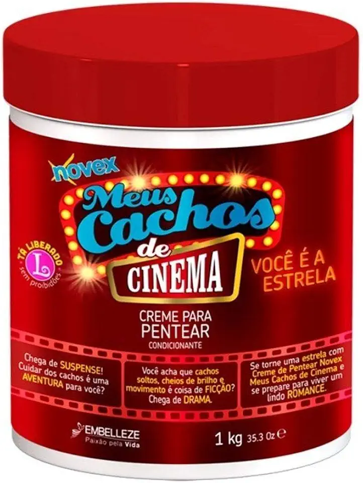 Creme para Pentear de Cinema 1 kg, Novex meus cachos