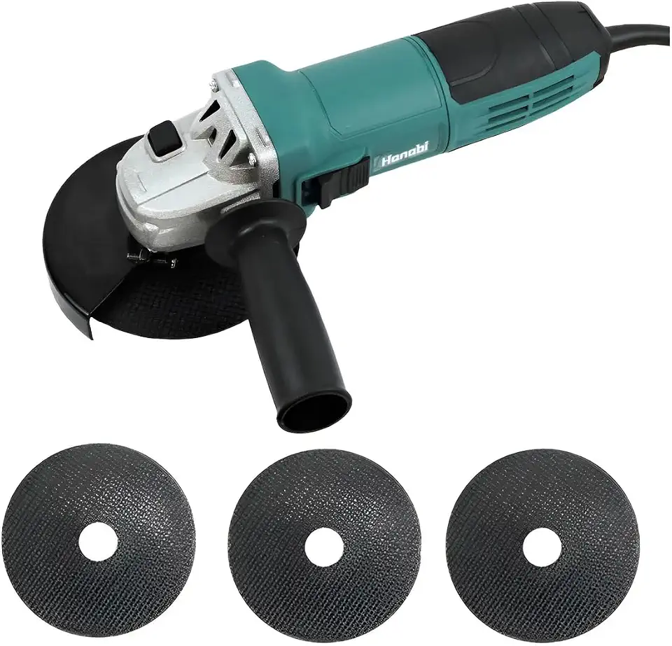 Hanabi Esmerilhadeira e Lixadeira 110V 11,000rpm Angular 3x 5 Polegadas 125mm 960W Potente e Versátil Ideal para Trabalhos de Corte e Desbaste