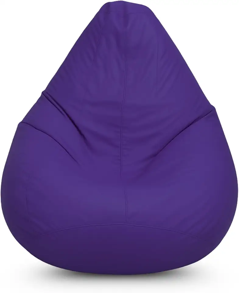 Puff Pera Vazio Gigante Eventos Decoração Quarto Sala Almofadão Conforto (Roxo)