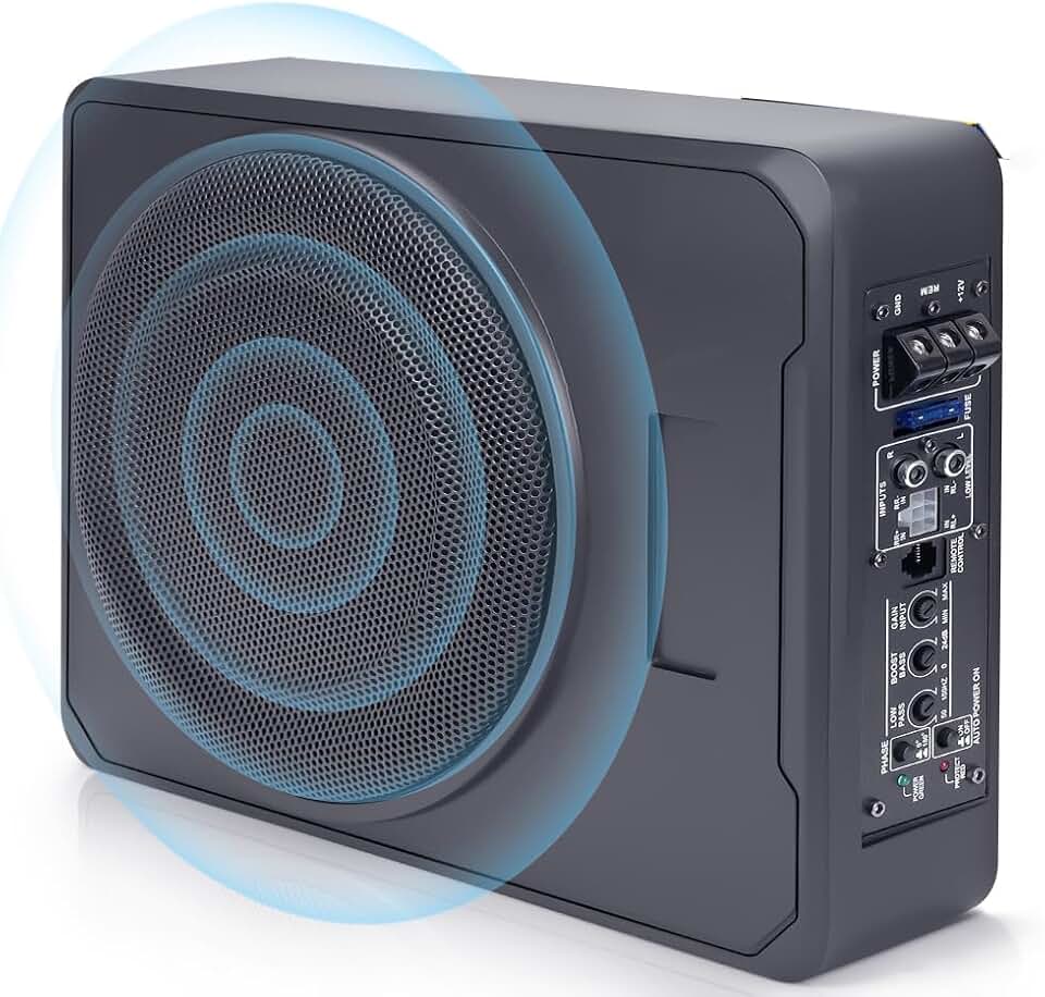 Subwoofer Automotivo, 11-15V, Caixa Ativa, Caixa Ativa Amplificada Subwoofer Slim 150w, Caixa de Som Automotivo e Alto Falante