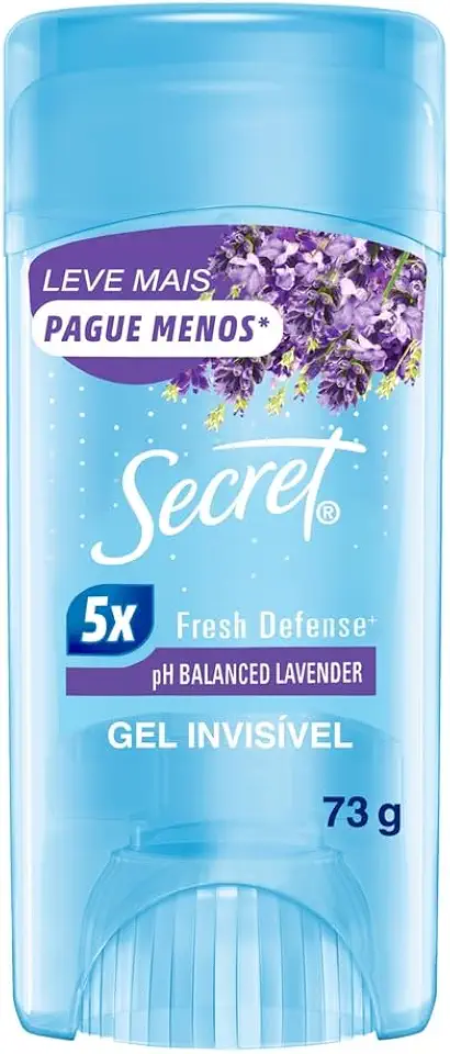Secret Desodorante Antitranspirante em Gel Invisível Lavanda 73g