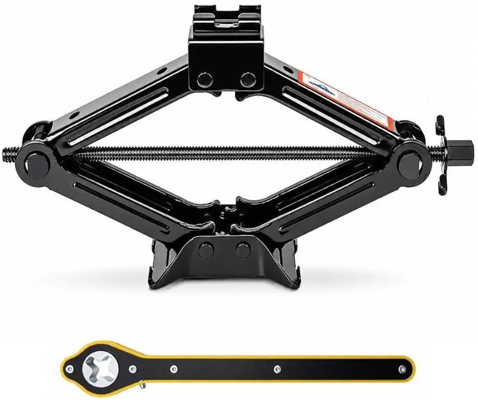 Macaco Sanfona Automotivo 1,5 Tonelada, Mecânico, com Chave Catraca Universal, para Carro MS-3003