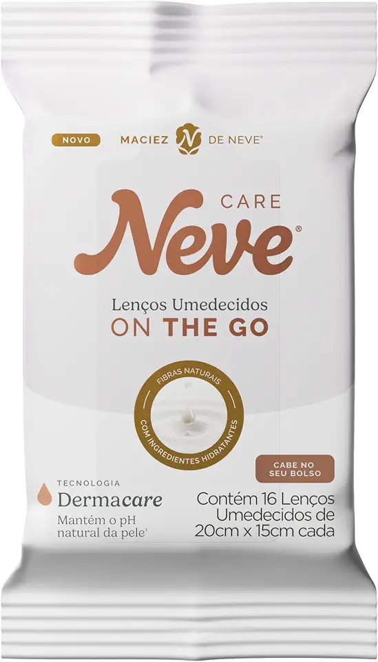 Lenço Umedecido Neve On The Go 16 unidades