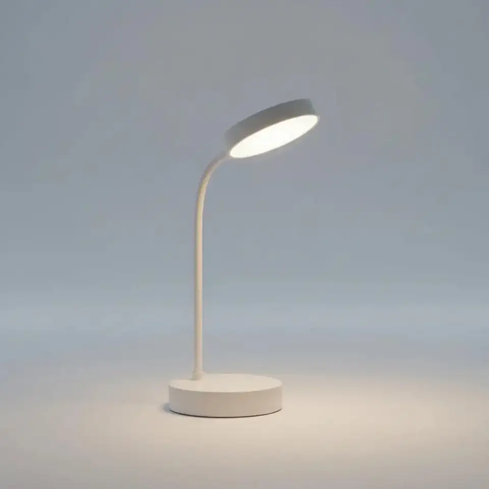 Luminária de Mesa LED, Abajur Touch, para Escritorio Estudo e Leitura, Recarregavel USB, com Haste Flexível, 3 níveis de Luz, Branca, Quente, Fria, Sutil para os Olhos - Led Portatil Premium