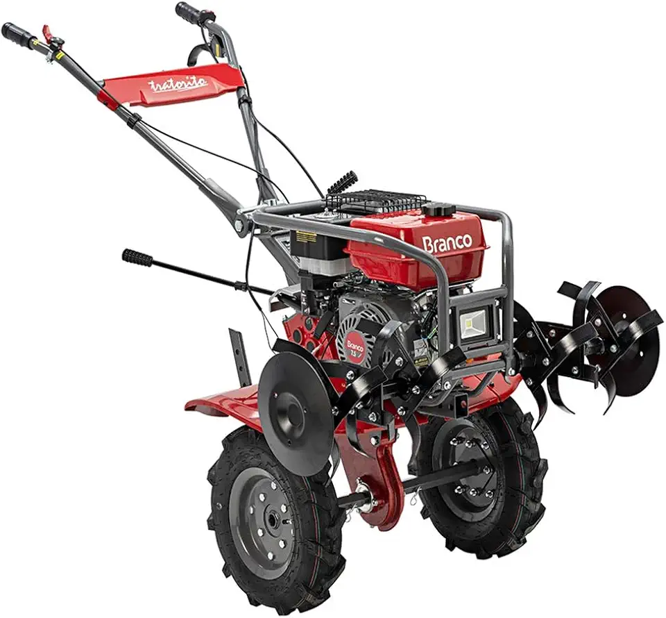 Motocultivador Tratorito A Gasolina Branco 90319003 7,5hp Reduzido 3 Marchas