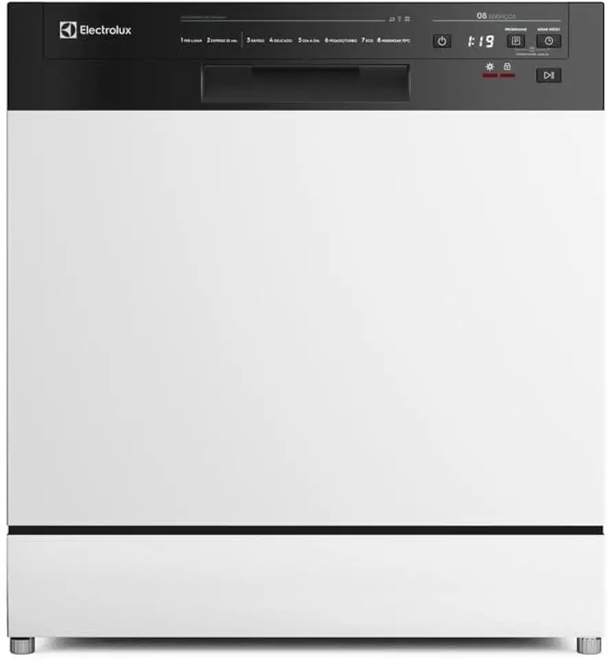 Lava-Louças Electrolux 8 Serviços Branca com Programa Lava e Seca 50min 220v LB08E