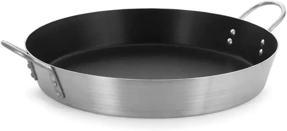 Frigideira Tacho Paella 34cm Antiaderente Teflon Hotel Wok