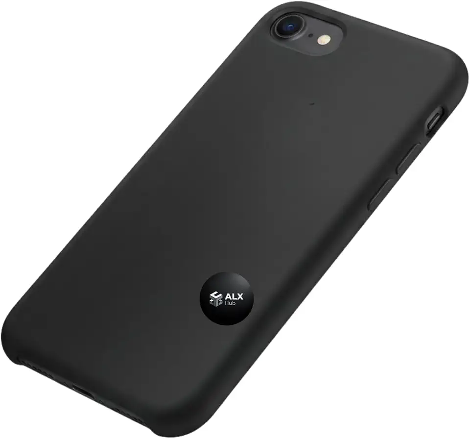 Capa Capinha Para iPhone 7/8 / SE 2020 e 2022 Case Silicone Aveludada Premium Slim (PRETO)