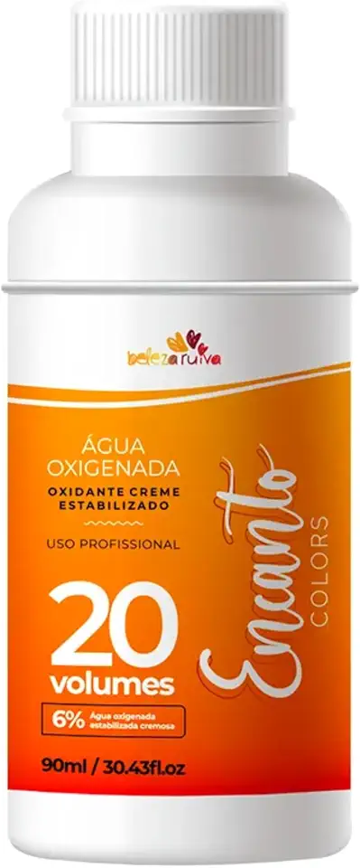 Beleza Ruiva – Água Oxigenada Encanto Colors 20vol 6% 90ml | Coloração e Descoloração Uniforme | Fórmula Condicionante e Segura