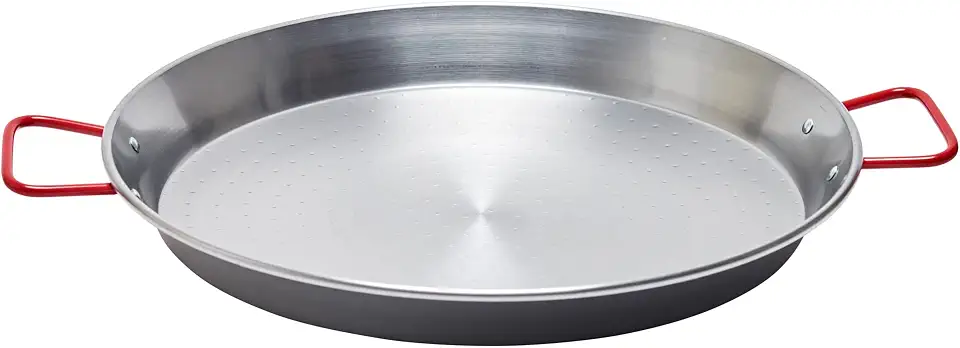 Garcima Panela de paella de aço carbono de 38 cm