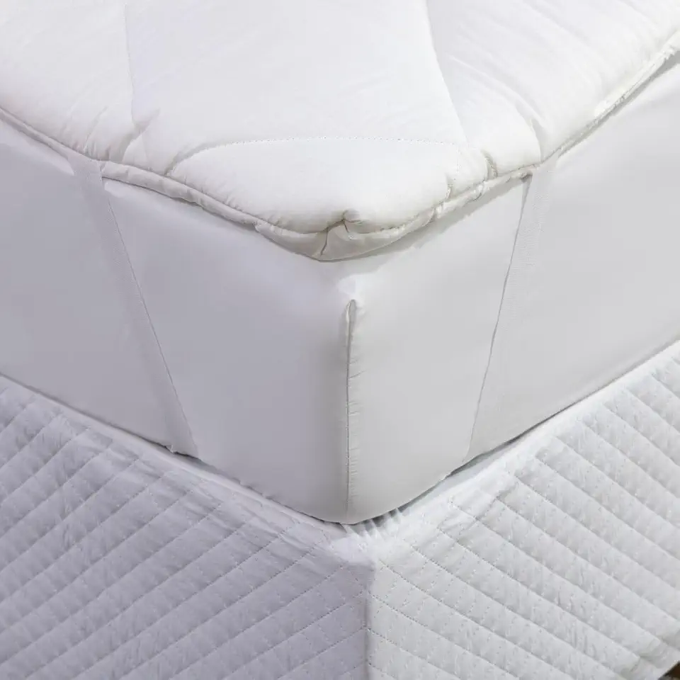 Pillow Top Solteiro Micro Percal 400 Fios Acolchoado Extra Macio Enchimento Superior Para Colchão