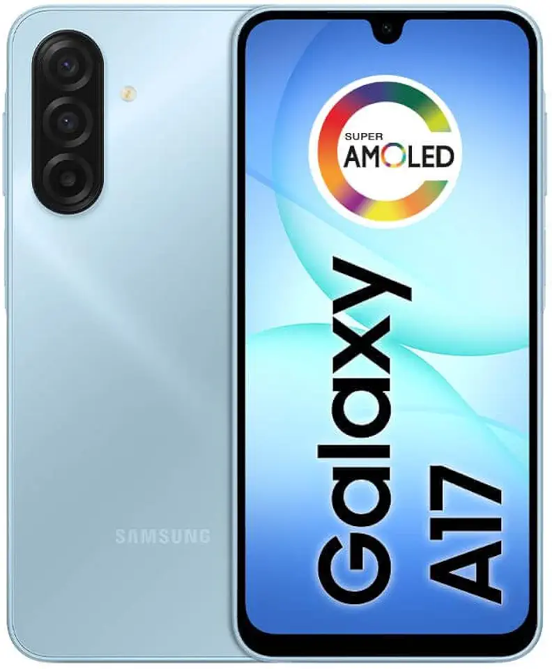 Celular Samsung Galaxy A17, 256GB, 8GB, 50MP Tela 6.7", IP54 - Azul