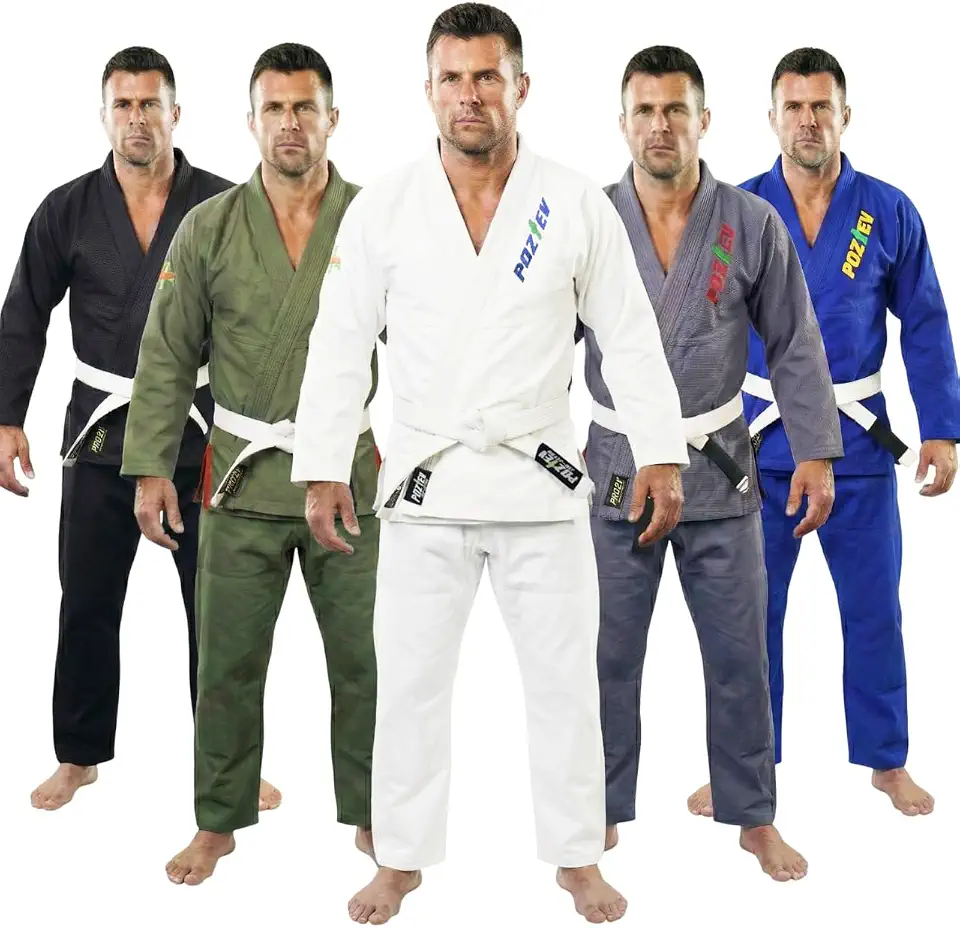 Quimonos Brazilian Jiu Jitsu Gi para homens e mulheres BJJ Gi Grappling Kimonos tecido leve pré-encolhido uniforme de artes marciais