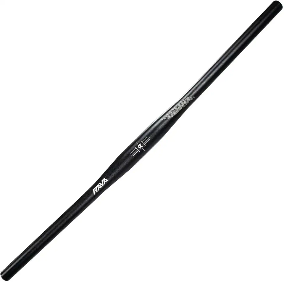Guidão de Bike Mtb Trilha Reto Alumínio 31.8mm x 730mm Backsweep 9° Preto Rava
