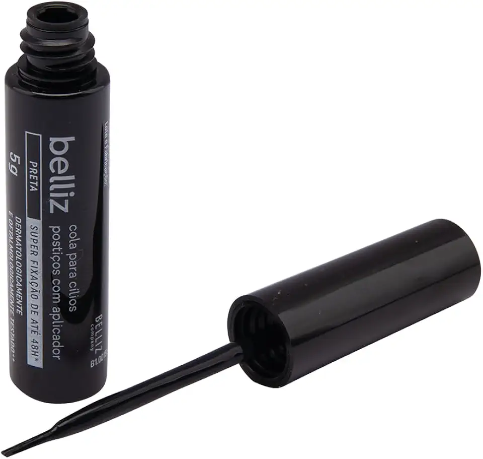 BELLIZ COLA PARA CILIOS 48HRS PRETA COM APLICADOR