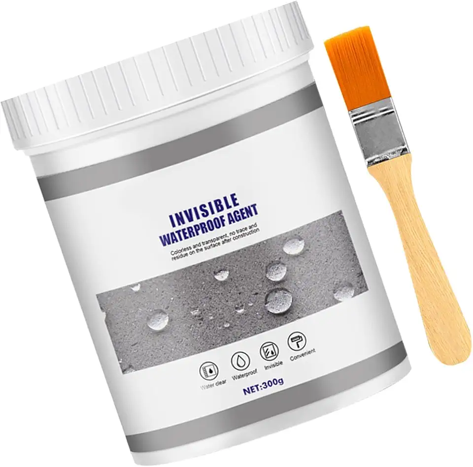 Agente Impermeável Transparente Anti-vazamento Selante de Isolamento Invisível para Cimento de Azulejo de Parede, Fácil Aplicação, Longa Duração, Resistente à Temperatura Com