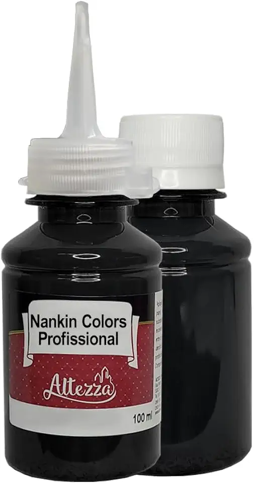 Tinta Nanquim Nankin P/Caligrafia E Desenho Altezza Colors 100ml Arte Escrita Profissional para Contornos | Escolha A Cor (Preto)
