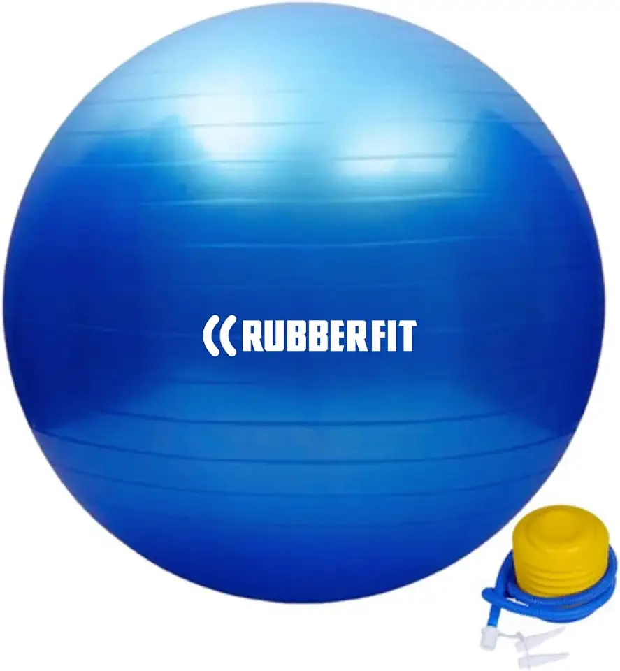 Bola Pilates Ioga 55cm 65cm Ginástica Funcional Yoga Fisioterapia Premium Rubber Fit