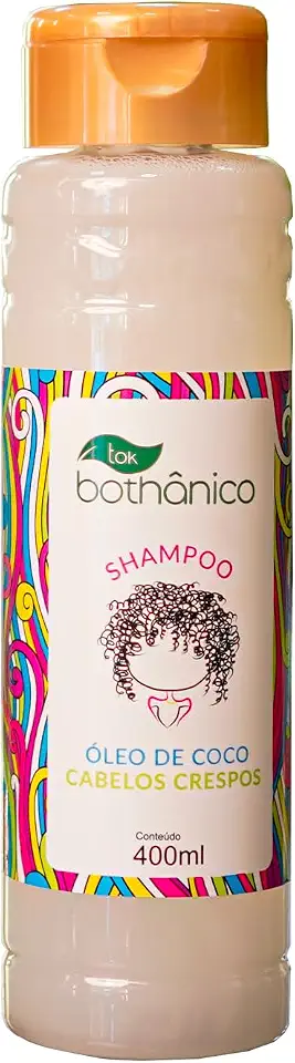 Shampoo Cabelos Crespos Óleo de Coco Tok Bothânico 400ml