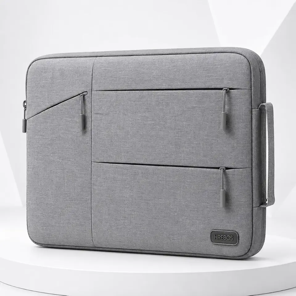 Case Capa Bolsa Pasta Para Notebook 12, 13, 14, 15 e 16 Polegadas Impermeável C/Alça Interior Aveludado Compatível MacBook Dell Lenovo Asus HP Ideal Trabalho Estudo Viagem (15 a 16 Polegadas)