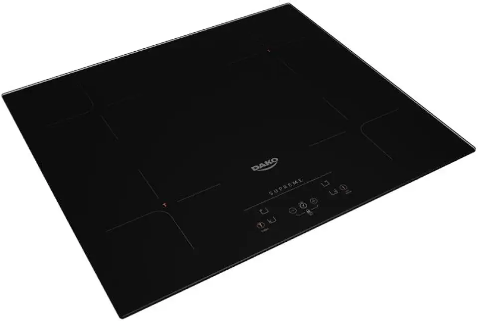 Cooktop de Indução 4 Bocas Preto com Trava de Segurança Dako Supreme 220v