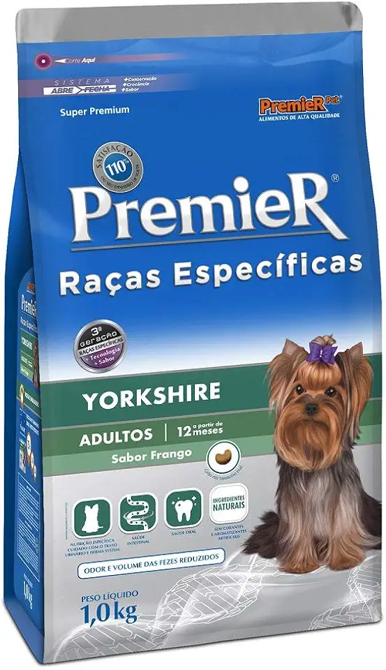 Ração Premier Raças Específicas Yorkshire Para Cães Adultos - 1Kg Premier Pet Para Todas De Raça Adulto -