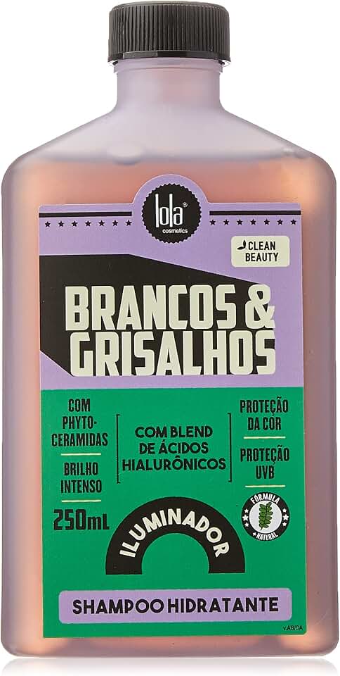 Brancos e Grisalhos Shampoo Hidratante 250ml , Lola Cosmetics