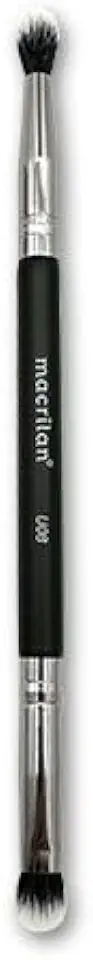 Pincel Sombra Duplo Macrilan U08 - Profissional Esfumar e Aplicar - Custo-Benefício e Versatilidade Ultra Essencial