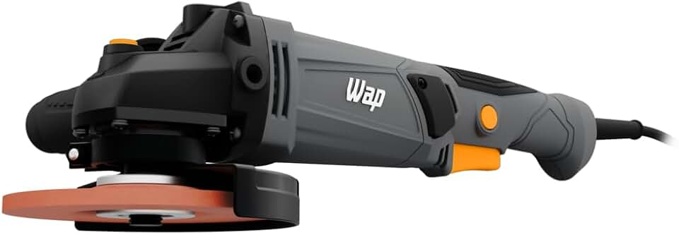 WAP Esmerilhadeira Angular 5” WF ES02 com Empunhadura Auxiliar 3 Posições Protetor de Disco125MM 13000RPM 1200W 127v