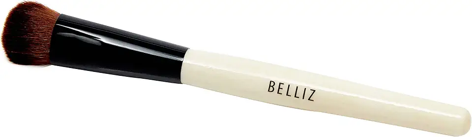 Pincel Marfim Iluminador e Corretivo, Belliz, Preto/ Bege/ Marrom