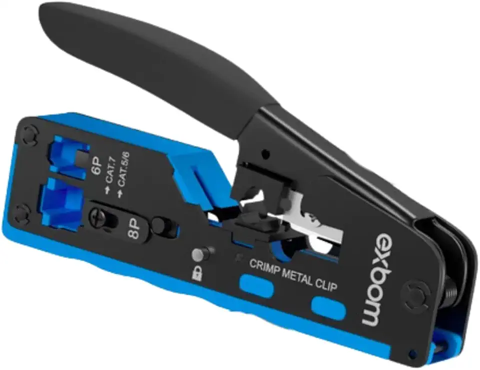 Alicate Cat7 Ez Crimpagem Vazado Rj45/rj11/12 Profissional