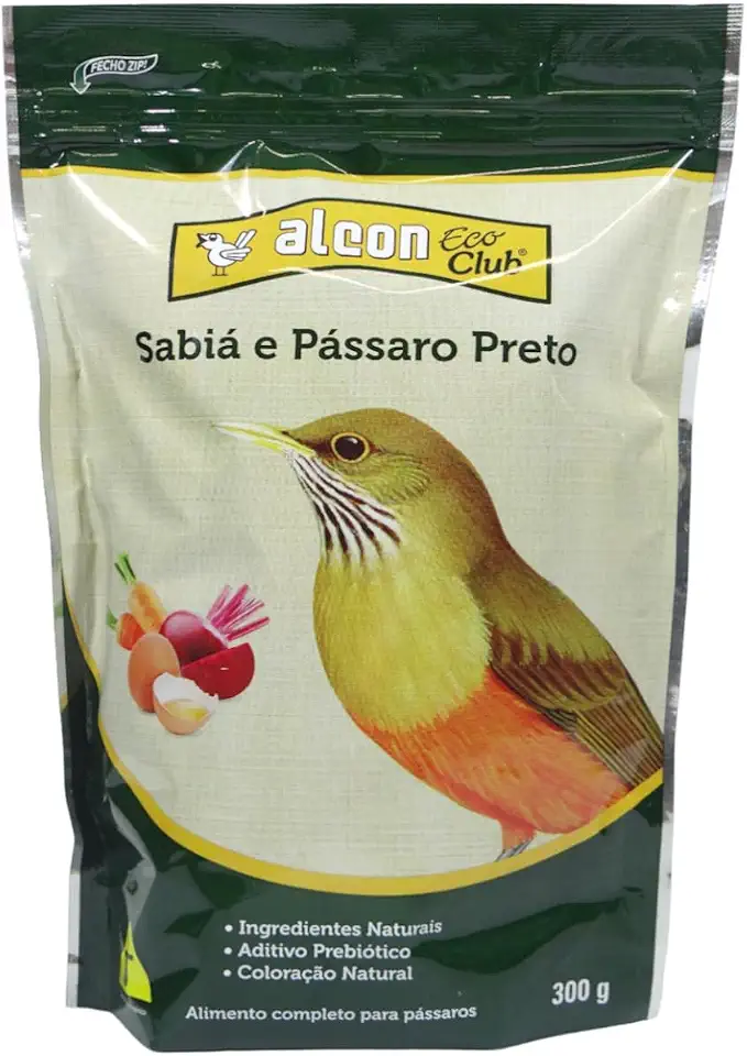 ALCON ECO CLUB SABIÁ E PÁSSARO PRETO 300g