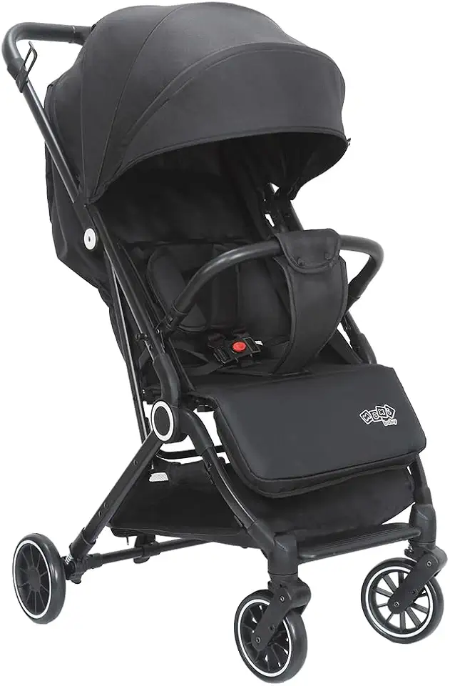 Carrinho de Bebê Passeio Vira Berço NIVI Maxi Baby (Preto)