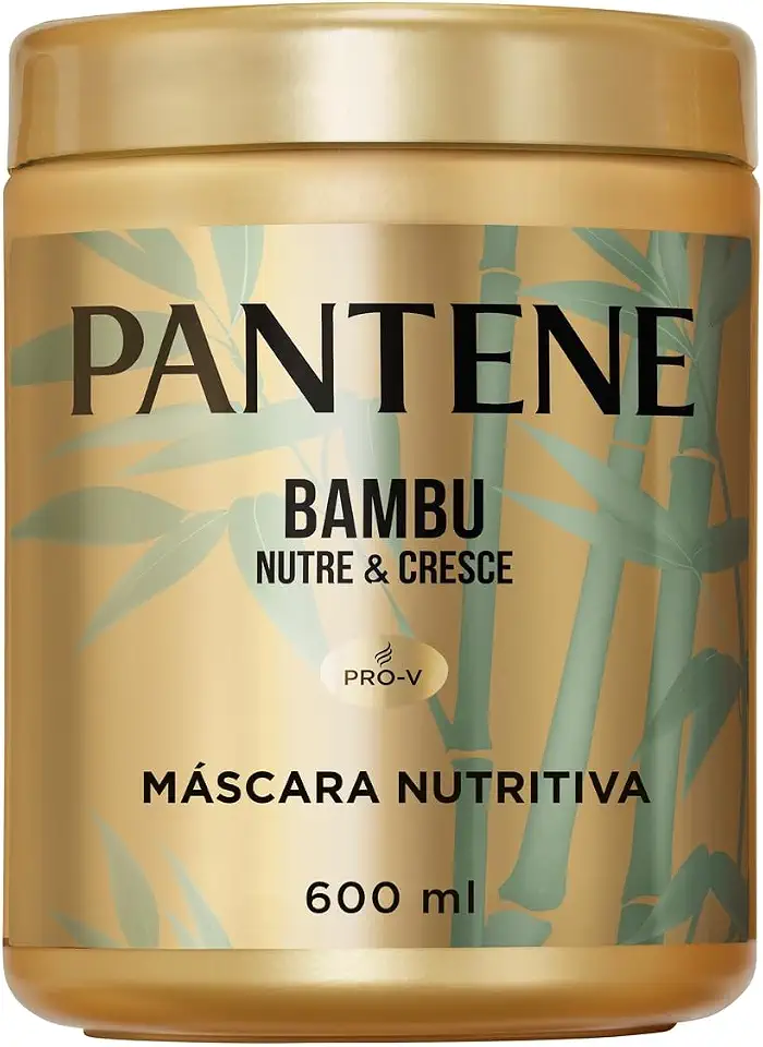 Máscara Nutritiva Pantene Pro-V Bambu Nutre & Cresce + Óleo de Rícino + Cafeína 600 ml