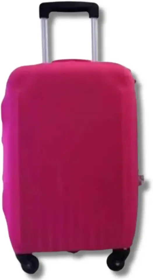 Capa Protetora para Mala de Viagem Tamanho M, Cor Rosa, Material Resistente, Ajuste Seguro e Reutilizável