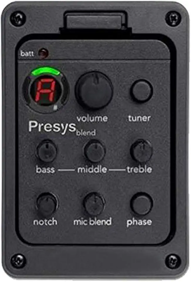 Captador Piezo Fishman 301, Sintonizador EQ de Pré-Amplificador de Violão