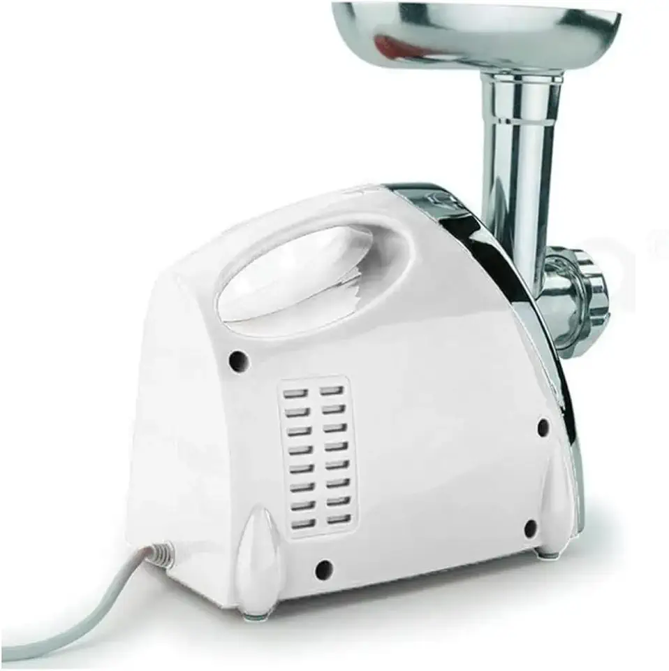 Moedor de Carne Elétrico Profissional, 2800W, 110V, Aço Inoxidável, 3 Discos de Moagem, com Função Embutidor de Linguiça
