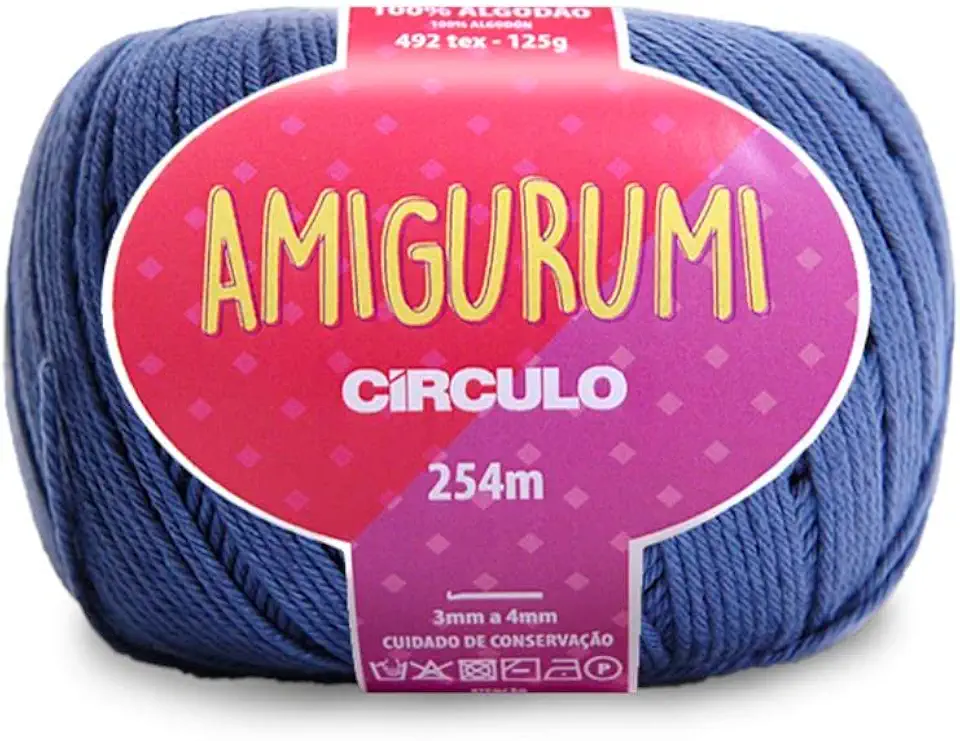 Fio Círculo Amigurumi 100% Algodão - 254m - 125g - Náutico 2931