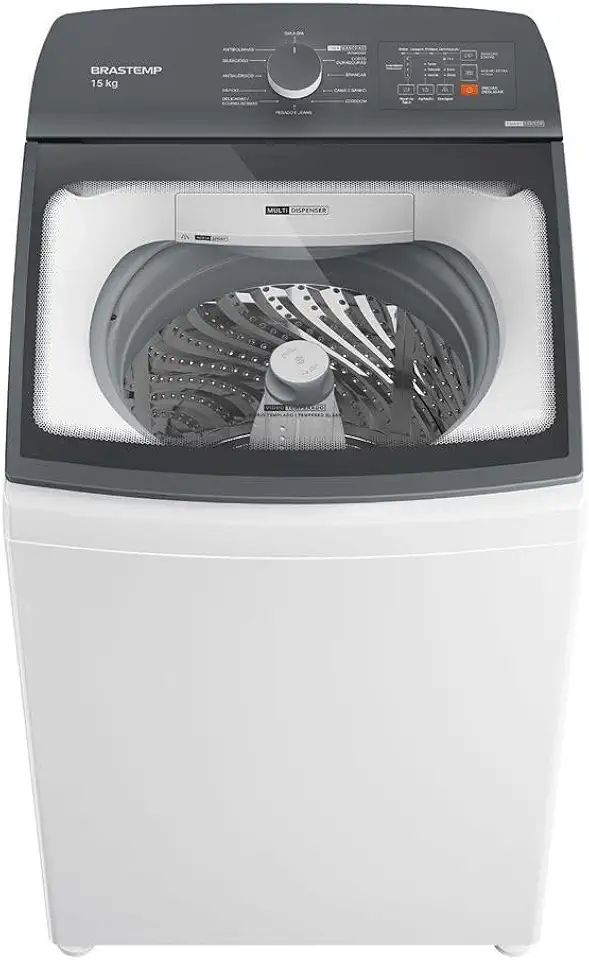 Máquina de Lavar Brastemp 15Kg Branca com Ciclo Tira Manchas Advanced e Smart Sensor - BWF15AB 110V