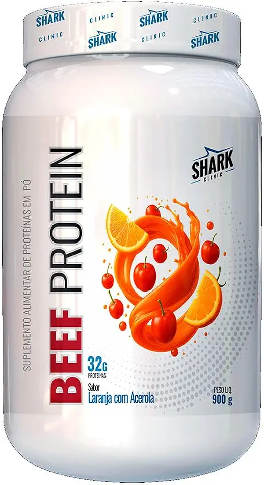 WHEY BEEF PROTEIN - SABOR LARANJA C/ACEROLA - 900G