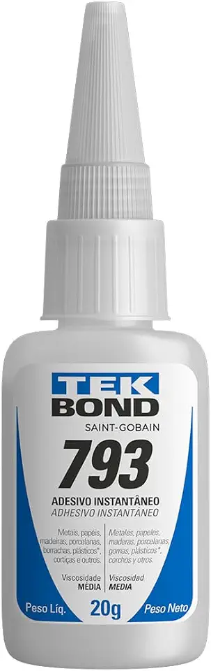 Cola instantânea TekBond 793 20g Bico Anti-entupimento