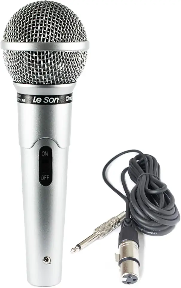 Microfone LeSon Mc-200 Dinamico Cardióide Profissional Prata
