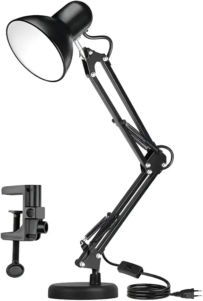 Luminária Articulável Mesa E Bancada 65 Cm Altura Abajur Premium
