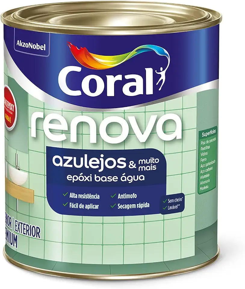 RENOVA AZULEJOS & MUITO MAIS BRILHANTE BRANCO 900ML - CORAL