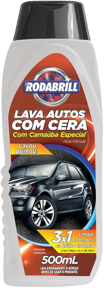 Shampoo Para Lava Carro Com Cera Carnaúba Super Brilho 500ml