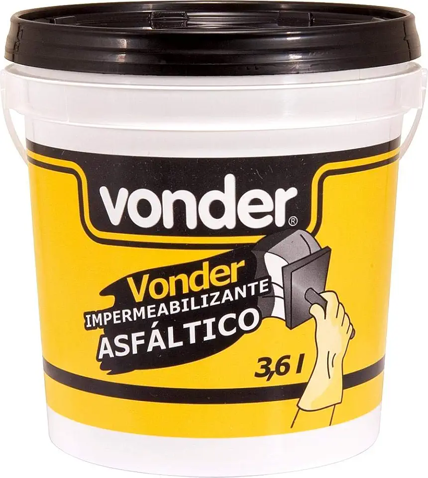 Vonder, Impermeabilizante Asfáltico 3,6 L.