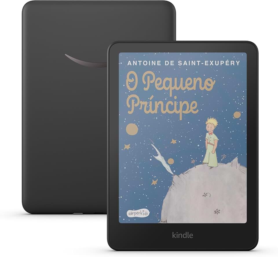 Apresentamos o Kindle Colorsoft (16 GB) - Com tela colorida e temperatura de luz ajustável - Cor Preta