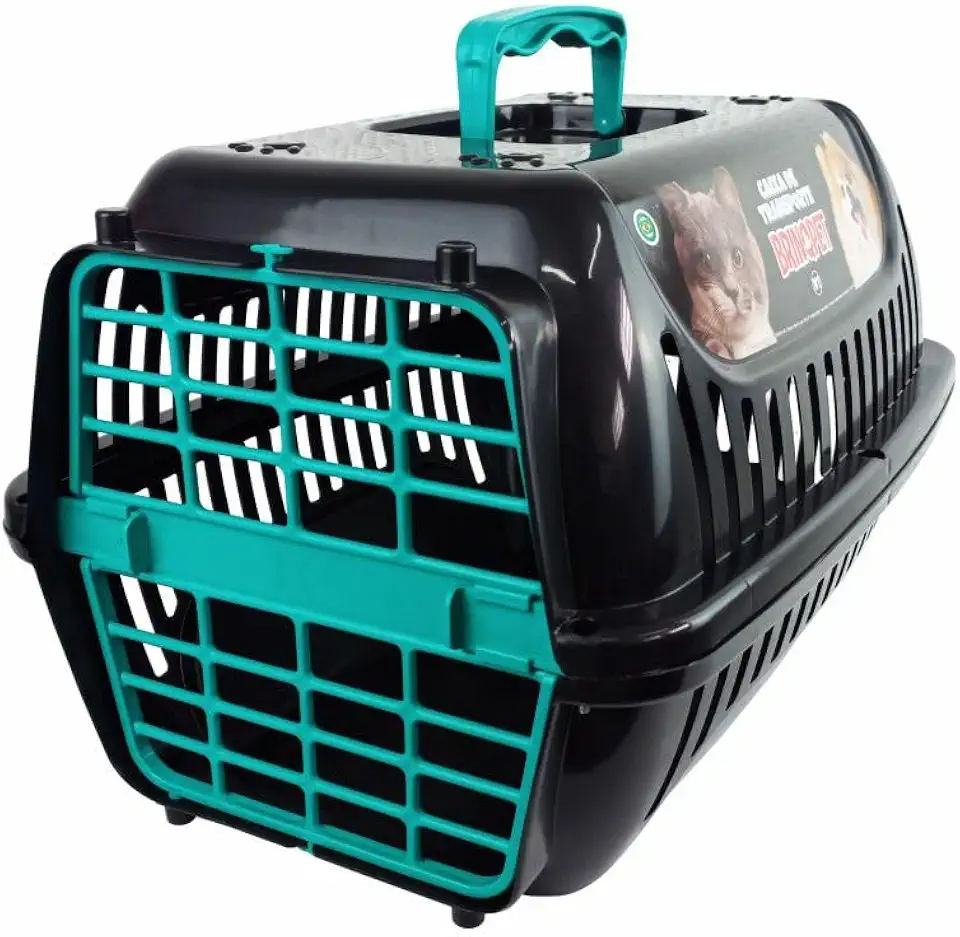 Caixa Transporte Pet N°1 Para Cachorros Pequenos E Gatos Porta 4 Travas - BrinqPet