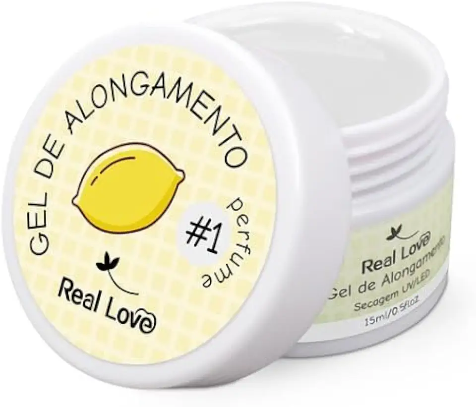 Gel de Alongamento Para Unhas Aromatizado 15ml - Real Love (Cor 1)